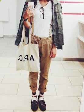 F さん（レディース・162cm）の秋コーディネート