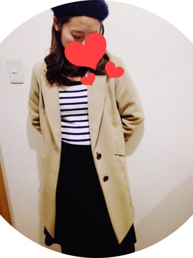 「BEAMS（ビームス）のアイテム（イヤリング）」を使った、hiiichanさん（レディース・161cm）の冬コーディネート