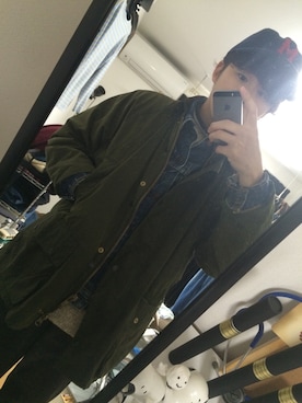 「Levis」｜「アイテム（その他アウター）」を使った、納豆もちさん（メンズ・171cm）の冬コーディネート