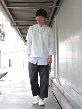 SHUNSUKEさん（メンズ・184cm）の夏コーディネート