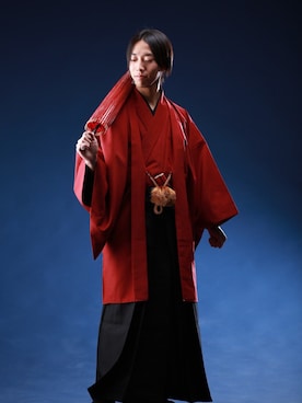「和傘」｜百地 繚さん（メンズ・163cm）の冬コーディネート