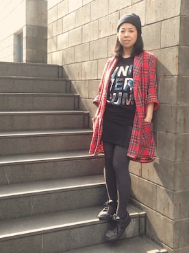 nah.oさん（レディース・152cm）の冬コーディネート