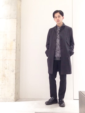 「WHITE MOUNTAINEERING（ホワイトマウンテニアリング）のアイテム（ジャケット/アウター）」を使った、竹内 孜介さん（メンズ・171cm）の秋コーディネート
