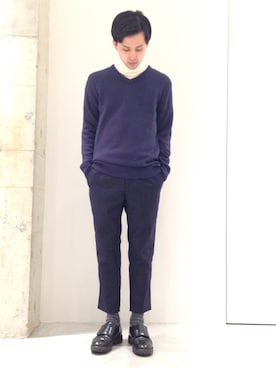 「AKM（エイケイエム）のアイテム」を使った、竹内 孜介さん（メンズ・171cm）の秋コーディネート