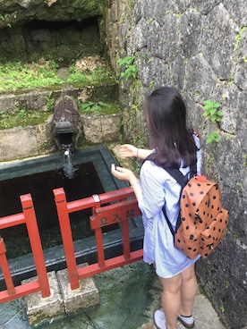 「travel」｜「アイテム（アクセサリー）」を使った、kirinAAAさん（レディース・165cm）の夏コーディネート