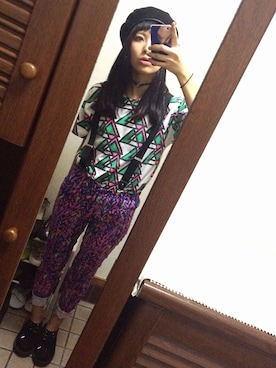 「monkey bite（モンキーバイト）のアイテム」を使った、channieさん（レディース・161cm）の秋コーディネート