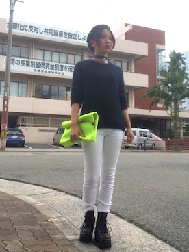 「FIG&VIPER（フィグアンドバイパー）のアイテム（ブーツ）」を使った、channieさん（レディース・161cm）の秋コーディネート