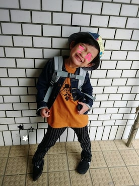 「chuxxx（チュウ）のアイテム（その他）」を使った、KODAIさん（キッズ・110cm）の秋コーディネート