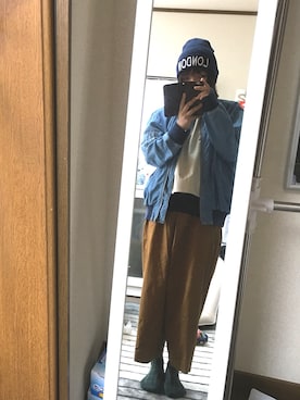 「アイテム（MA-1）」を使った、Nanaさん（レディース・148cm・20代）の秋コーディネート