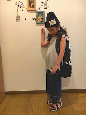 「サンサンサンさわやかサンダル祭」｜あーやさん（キッズ・120cm）の夏コーディネート