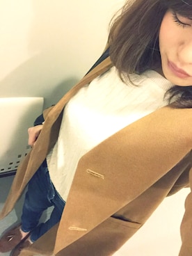 「HERE'S（HERE'S）のアイテム（ジャケット/アウター）」を使った、p i  ♡さん（レディース・159cm）の春コーディネート