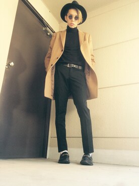 「UNIF（ユニフ）のアイテム（バッグ）」を使った、t2さん（メンズ・180cm）の秋コーディネート