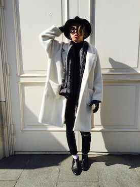 「MONKI（モンキ）のアイテム（ジャケット/アウター）」を使った、t2さん（メンズ・182cm）の冬コーディネート