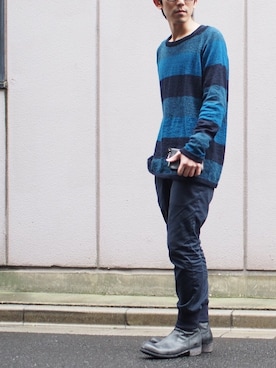 「ATTACHMENT（アタッチメント）のアイテム（財布）」を使った、TMRさん（メンズ・173cm）の秋コーディネート