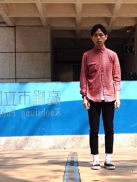 羅傑元さん（メンズ・174cm）の冬コーディネート