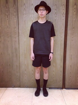 「plainme」｜羅傑元さん（メンズ・174cm）の秋コーディネート