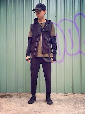 羅傑元さん（メンズ・174cm）の秋コーディネート