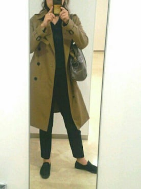 「HYKE（ハイク）のアイテム」を使った、おけいさん（レディース・173cm）の秋コーディネート