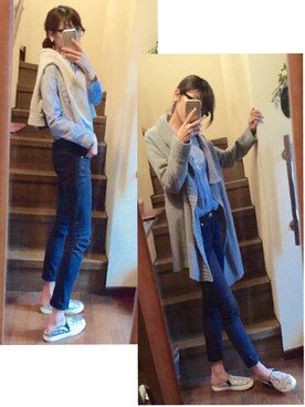 「index（インデックス）のアイテム（その他アウター）」を使った、imokoさん（レディース・165cm）の春コーディネート