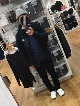「HELLY HANSEN（ヘリーハンセン）のアイテム（ブルゾン）」を使った、Mr.ゴローさん（メンズ・161cm）の冬コーディネート