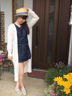 「SEVENDAYS=SUNDAY（セブンデイズサンデイ）のアイテム（その他シューズ）」を使った、ayuさん（レディース・152cm）の夏コーディネート