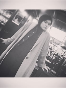 「Dior」｜「アイテム（ダウンジャケット/コート）」を使った、あゆおさん（レディース・164cm）の冬コーディネート