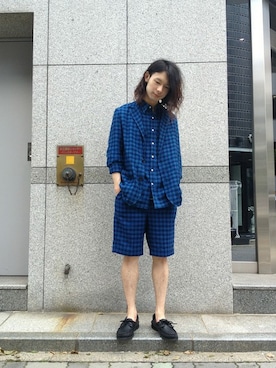 「L.H.P（エルエイチピー）のアイテム（その他シューズ）」を使った、shintaro itoさん（メンズ・173cm）の春コーディネート
