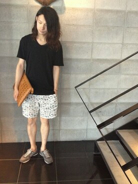 「MCM（エムシーエム）のアイテム（財布/小物）」を使った、shintaro itoさん（メンズ・173cm）の夏コーディネート
