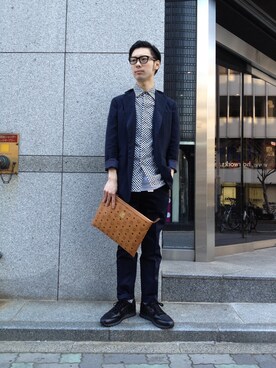 「L.H.P（エルエイチピー）のアイテム（テーラードジャケット）」を使った、shintaro itoさん（メンズ・173cm）の冬コーディネート