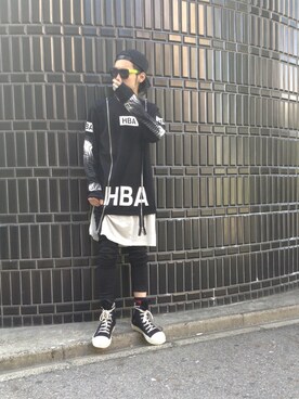 「L.H.P（エルエイチピー）のアイテム（スニーカー）」を使った、shintaro itoさん（メンズ・173cm）の夏コーディネート