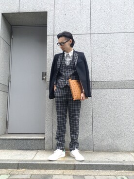 「L.H.P（エルエイチピー）のアイテム（スニーカー）」を使った、shintaro itoさん（メンズ・173cm）の秋コーディネート