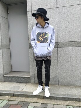 「L.H.P（エルエイチピー）のアイテム（スニーカー）」を使った、shintaro itoさん（メンズ・173cm）の冬コーディネート