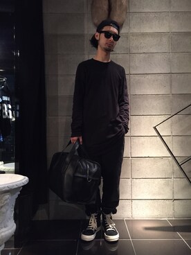 Alexander Wangのボストンバッグを使ったメンズ人気ファッション