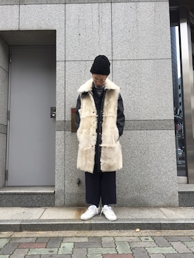 「MARNI（マルニ）のアイテム（その他アウター）」を使った、shintaro itoさん（メンズ・173cm）の冬コーディネート