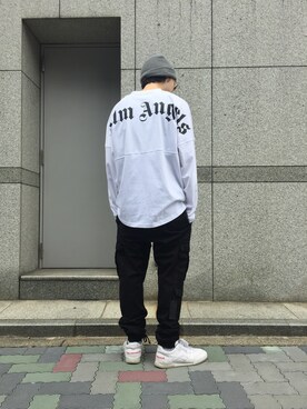 「Gosha Rubchinskiy（ゴーシャラブチンスキー）のアイテム」を使った、shintaro itoさん（メンズ・173cm）の夏コーディネート
