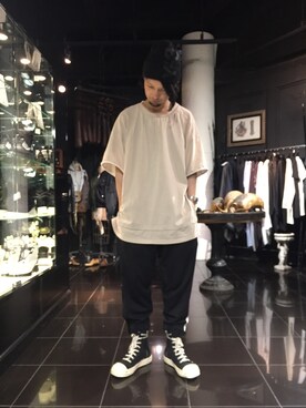 「DRKSHDW（ダークシャドウ）のアイテム」を使った、shintaro itoさん（メンズ・173cm）の夏コーディネート