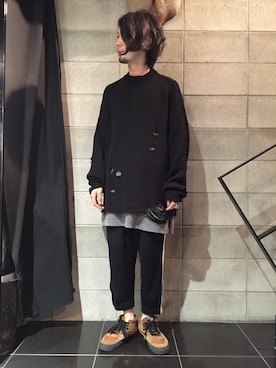 「MISBHV（ミスビヘイブ）のアイテム」を使った、shintaro itoさん（メンズ・173cm）の秋コーディネート