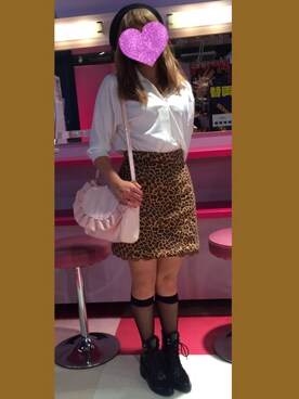 「BUBBLES（バブルス）のアイテム（バッグ）」を使った、IZUMIさん（レディース・158cm）の秋コーディネート