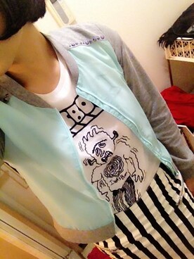 「H&M（エイチ・アンド・エム）のアイテム（ブルゾン）」を使った、あれはさん（レディース・157cm）の春コーディネート
