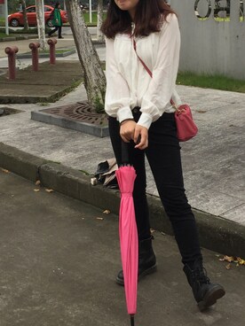 「school」｜「アイテム（その他）」を使った、CHENOONLY さん（レディース・158cm）の秋コーディネート