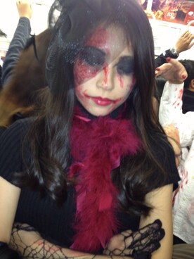 「halloween」｜「アイテム（口紅/リップティント/グロス）」を使った、もあぴよさん（レディース・153cm）の秋コーディネート