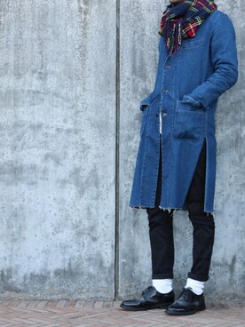 「The Letters（ザレターズ）のアイテム（その他アウター）」を使った、TetsuGさん（メンズ・178cm）の冬コーディネート