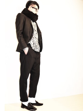 「BEAUTY&YOUTH UNITED ARROWS（ビューティーアンドユースユナイテッドアローズ）のアイテム（セットアップ）」を使った、TetsuGさん（メンズ・178cm）の冬コーディネート
