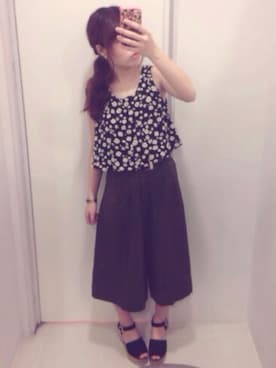 りなこさん（レディース・157cm）の夏コーディネート