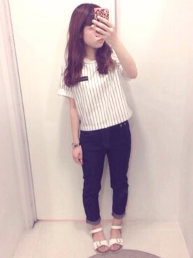 りなこさん（レディース・157cm）の夏コーディネート