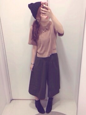 りなこさん（レディース・157cm）の秋コーディネート