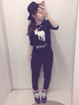 りなこさん（レディース・157cm）の秋コーディネート