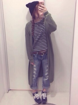 りなこさん（レディース・157cm）の秋コーディネート