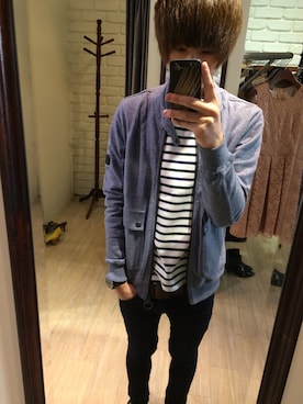 「Barbour（バブアー）のアイテム（フォーマルスーツ/小物）」を使った、ChiaWei Changさん（メンズ・170cm）の冬コーディネート