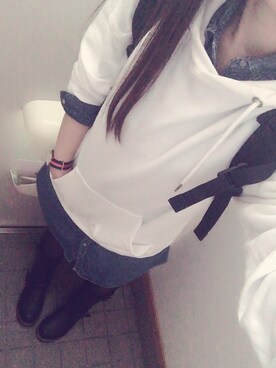 「アイテム（シャツワンピース）」を使った、＿HIBIKI＿さん（レディース・155cm・20代）の秋コーディネート